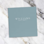 Simple Minimalist Personalized Family Recipes 3 Ring Binder<br><div class="desc">Simple Minimalist Personalized Family Recipes Binder</div>