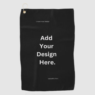 Simple Minimalist Personalized Golf Towel