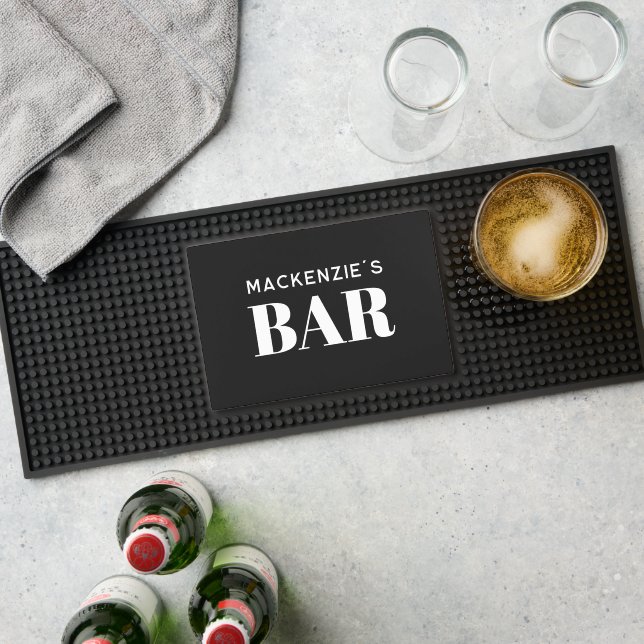 Simple Minimalist Personalized Name Bar Mat (Insitu (Bar 1))