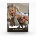 Simple Minimalist Photo Calligraphy Daddy and Me