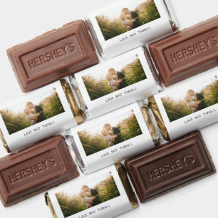 Simple Minimalist Photo Modern Wedding Hershey's Miniatures