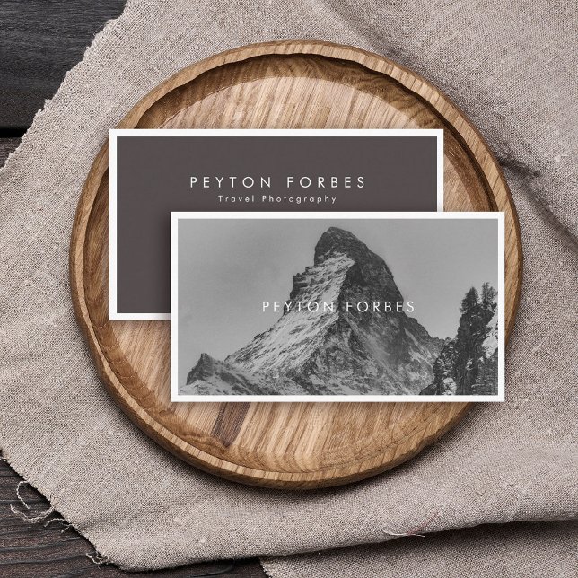 Simple Minimalist Photographer Professional  Business Card (Creator Uploaded)