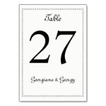 [ Thumbnail: Simple, Minimalist, Plain, Elegant Black & White Table Number ]