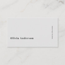 Simple Minimalist QR Code Gray Modern Stylish Business Card