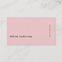Simple Minimalist QR Code Pale Pink Modern Stylish Business Card