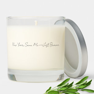 Simple Minimalist Quote Customizable Color Scented Candle