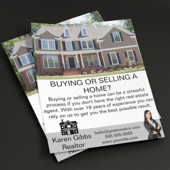 Simple Minimalist Real Estate Property Selling Flyer (real estate simple promotional flyer)