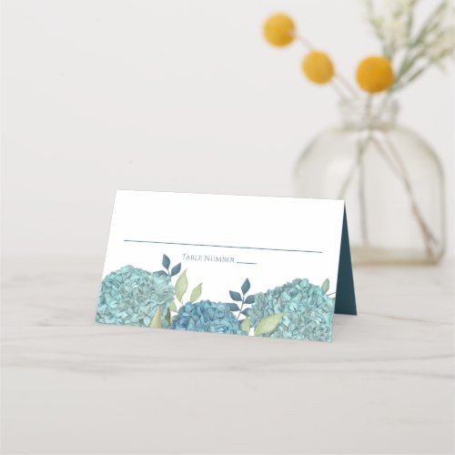 Simple Minimalist Reception Tented Guest Template  Place Card