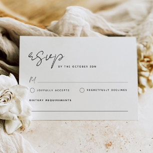 Simple Minimalist RSVP Card