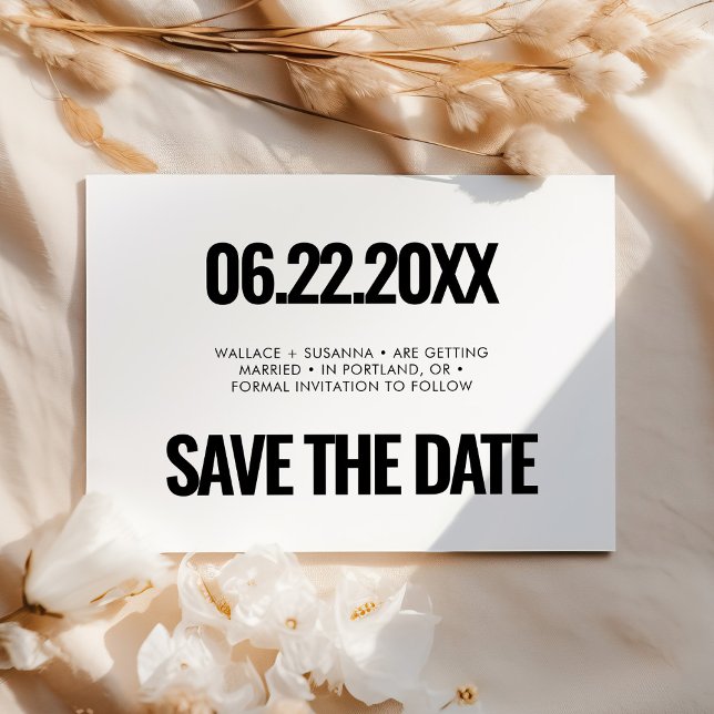 Simple minimalist save the date (Creator Uploaded)