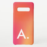 Simple Minimalist Summer Gelato Colors Initial  Samsung Galaxy S10  Case<br><div class="desc">Simple Minimalist Summer Gelato Colors Initial Samsung Galaxy S10  Case</div>