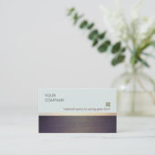 Simple Minimalist Teacher Coach and Consultant Business Card (Standing Front)