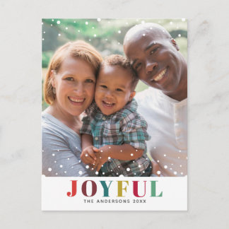 Simple Minimalist Technicolor Joyful Photo Postcard