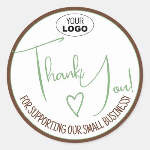 Simple Minimalist Thank You Business Labels Teal