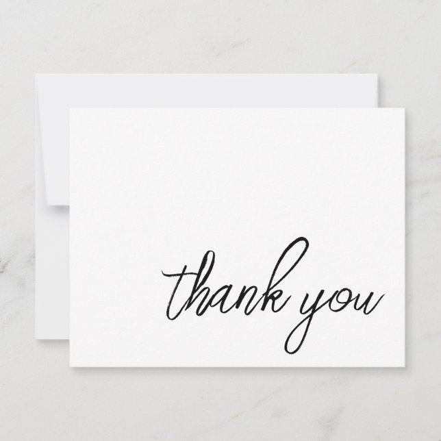 Simple Minimalist Thank You Card (Front)