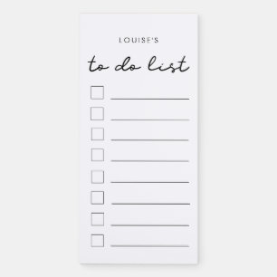 Simple minimalist To do list Magnetic Notepad