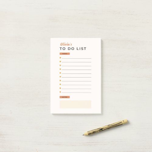 SIMPLE MINIMALIST TO DO LIST POST_IT NOTES