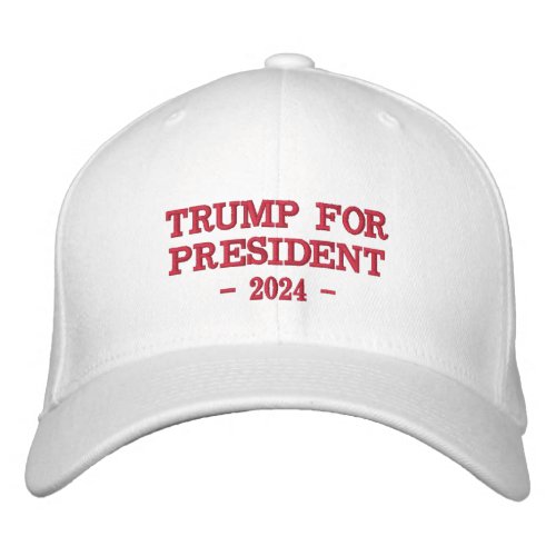 Simple Minimalist Trump for President 2024  Embroidered Baseball Cap