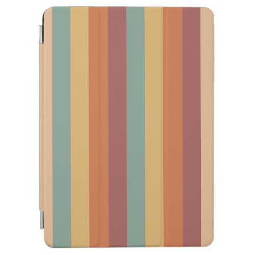 Simple Minimalist Vintage Colors Strips iPad Air Cover