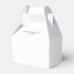 Simple Minimalist Wedding Favor Boxes