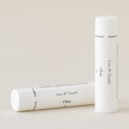 Simple Minimalist Wedding Favor Lip Balm | Zazzle