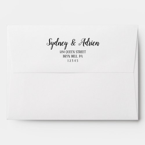 Simple Minimalist Wedding Invitation Envelope