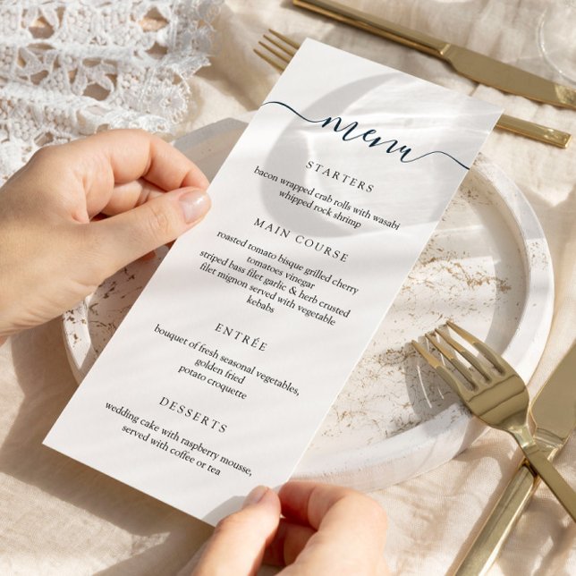 Simple Minimalist Wedding Menu (Creator Uploaded)