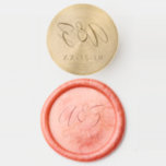 Simple Minimalist Wedding o Party Monogram 4 Wax Seal Stamp<br><div class="desc">Put that extra touch of elegance and luxury on your wedding invitations,  birthday invitations,  graduation invitations,  or parties with your custom Monogram Wax Seal Stamp.</div>
