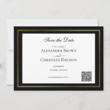 Simple Minimalist Wedding QR Code