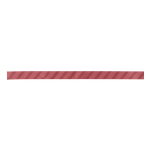 Simple Minimalist Whimsical Striped Deep Red  Satin Ribbon