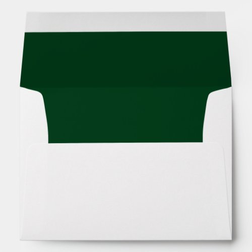 Simple Minimalist Wintergreen Return Address Envelope