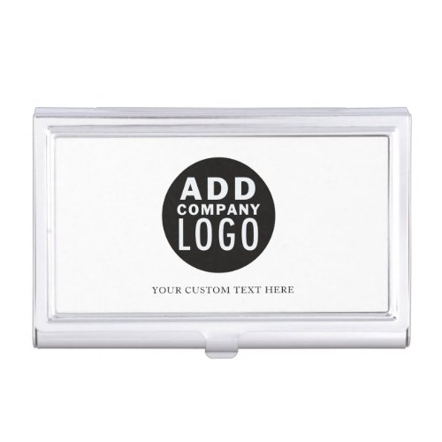 Simple Minimalist Your Logo Here  Business Card Case