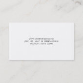 Simple Minimalistic Charcoal Gray Texture Look Business Card (Back)