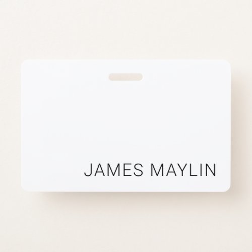 Simple Minimalistic Editable Name or other Text Badge