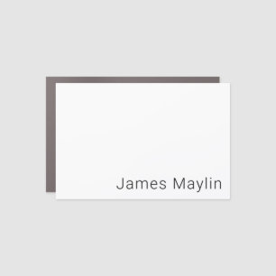 Simple Minimalistic Editable Name or other Text Car Magnet