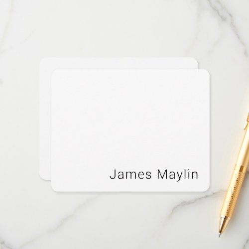 Simple Minimalistic Editable Name or other Text Enclosure Card