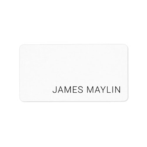 Simple Minimalistic Editable Name or other Text Label