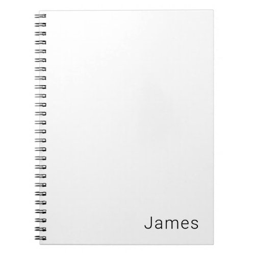 Simple Minimalistic Editable Name or other Text Notebook