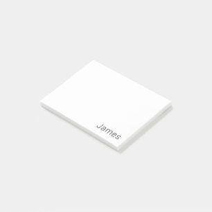 Simple Minimalistic Editable Name or other Text Post-it Notes