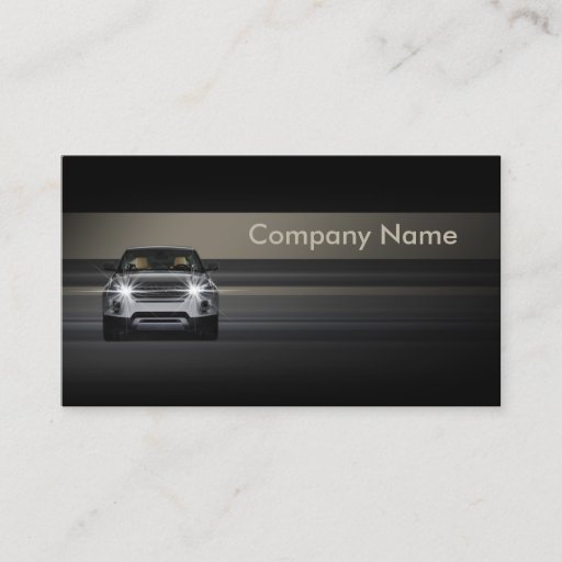 Customizable Simple Minimalistic Line Car Business Card