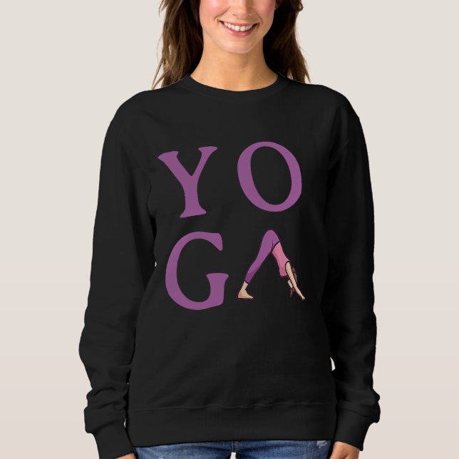 Simple Minimalistic Yoga  1 Sweatshirt (Front)