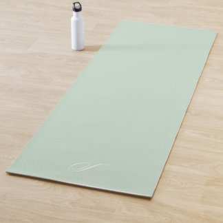 Simple Mint Green Pastel Minimalist Exercise Yoga Mat