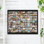 Simple Modern 108 Photo Collage Faux Canvas Print<br><div class="desc">Create your own personalized photo collage faux canvas print featuring 108 of your favorite pictures.</div>