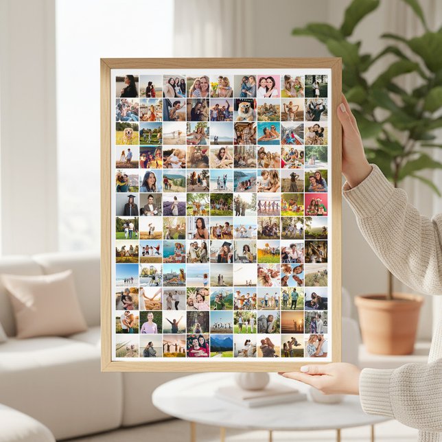 Simple Modern 108 Photo Collage Poster (Creator Uploaded)