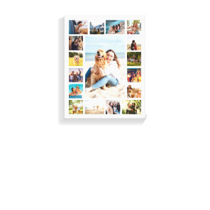 Simple Modern 17  Photo Collage Canvas Print