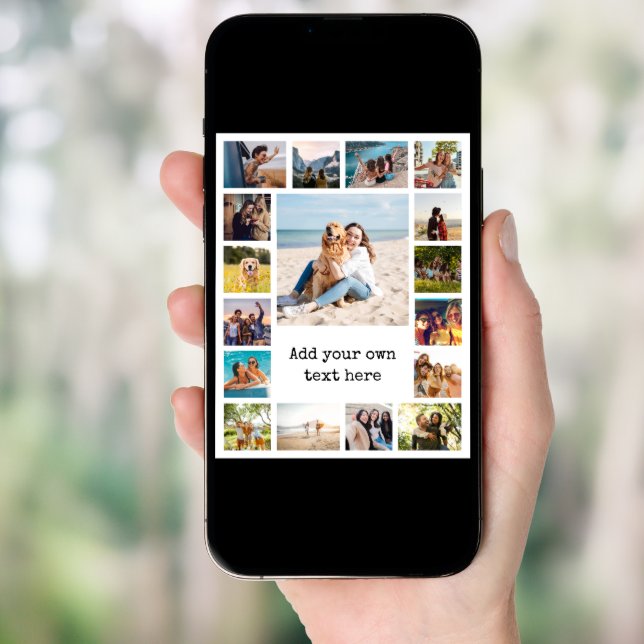 Simple Modern 17  Photo Collage Poster (Front Digital)