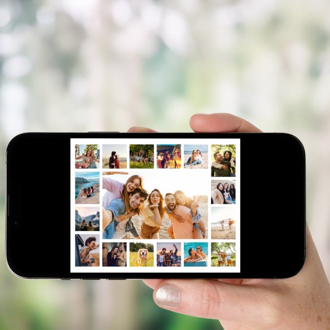 Simple Modern 17 Photo Collage Poster (Front Digital)