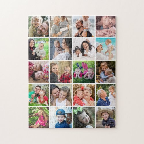 Simple Modern 20 Instagram Photo Collage   Jigsaw Puzzle