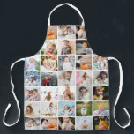 Simple Modern 29-Photo Collage Large Apron<br><div class="desc">Simple modern photo collage apron,  featuring 29 photos (the 4 photos cut off at the edges of the top of the apron are repeated at the bottom). If you need any help customizing this,  please message me using the button below and I'll be happy to help.</div>