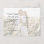 Simple Modern 2-photo Wedding Invitation Postcard at Zazzle